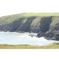Cliffs at Ardmore Canvas Framed